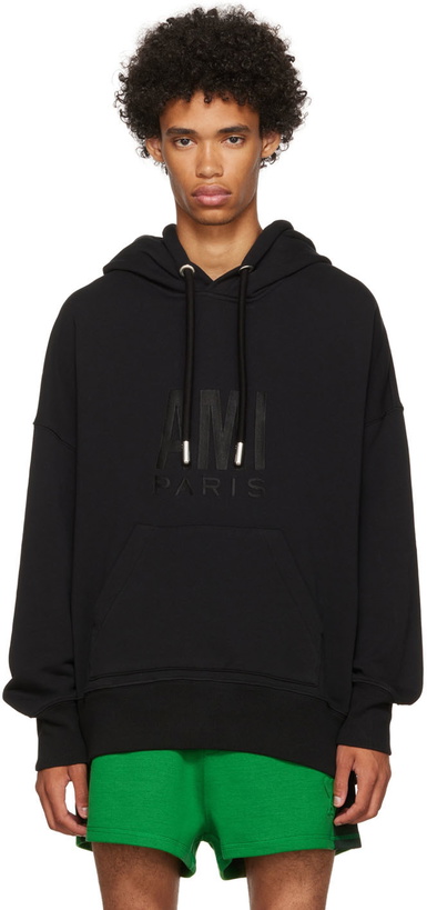 Photo: AMI Paris Black 'Ami Paris' Hoodie