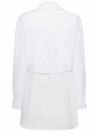 ALEXANDER WANG - Double Layered Self-tie Shirt Mini Dress