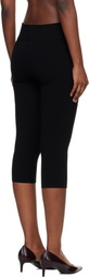 TOTEME Black Capri Knit Leggings