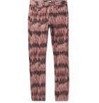 Isabel Marant - Jack Slim-Fit Tie-Dyed Denim Jeans - Burgundy