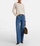 Frame Crochet-trimmed wool-blend jacket