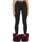 VETEMENTS Black Long Logo Leggings