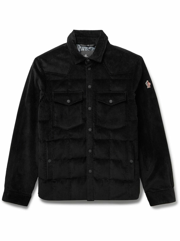 Photo: Moncler Grenoble - Gelt Quilted Cotton-Blend Corduroy Jacket - Black