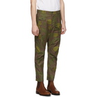 Dsquared2 Green and Brown Camo Sexy Cargo Pants