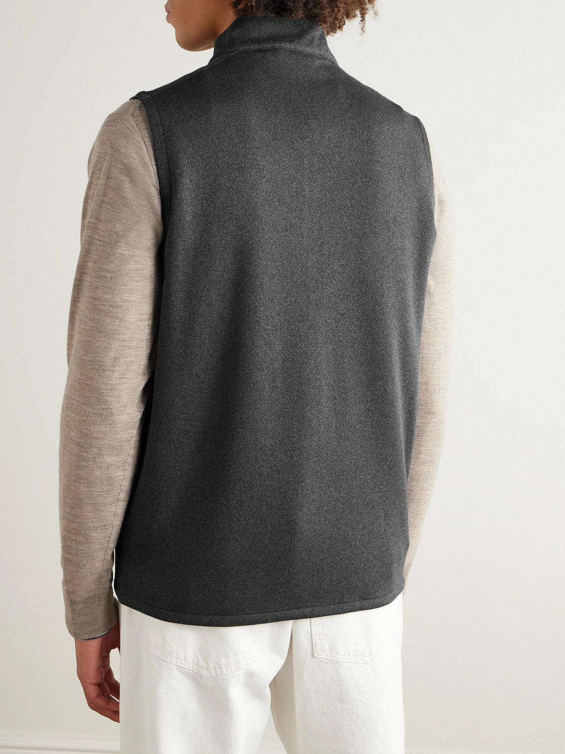 Peter Millar - Crown Recycled-Fleece Gilet - Gray