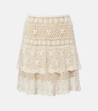 Anna Kosturova Florence crochet cotton miniskirt