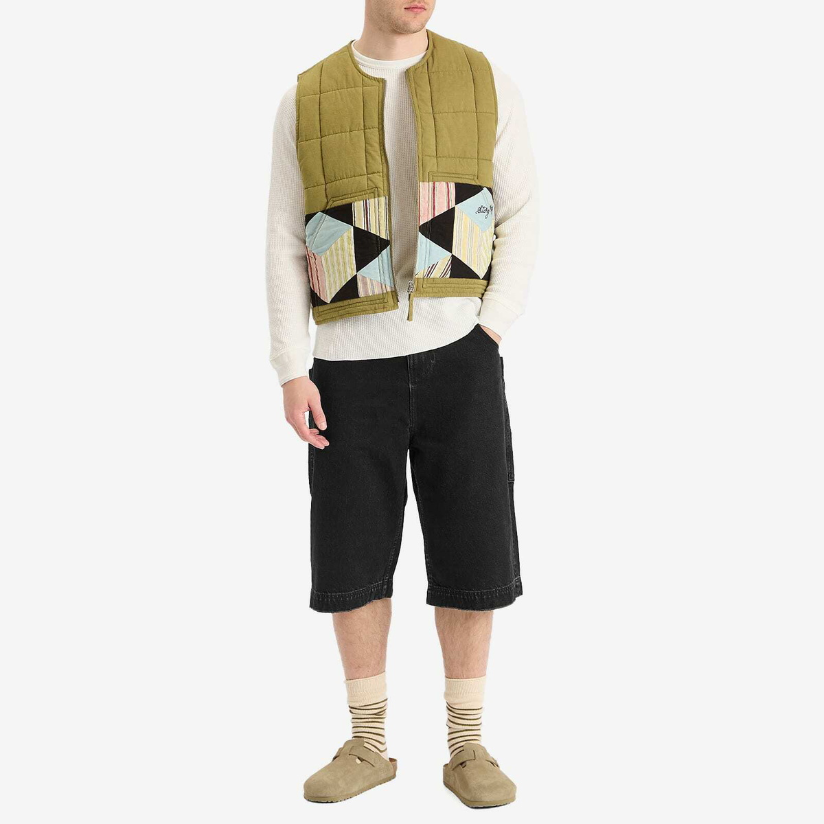 Story mfg. Men's Saturn Vest in Tessellate Patchwork Story Mfg.