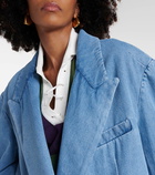 Dries Van Noten Oversized denim blazer