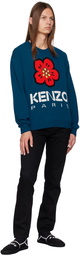 Kenzo Blue Kenzo Paris Boke Flower Sweater