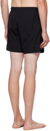 Alexander McQueen Black Embroidered Swim Shorts