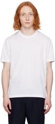 Brioni White Embroidered T-Shirt