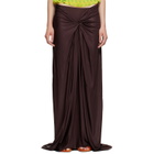 Dries Van Noten Burgundy Humila Maxi Skirt