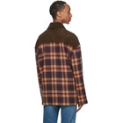 Gucci Brown Wool Check Jacket