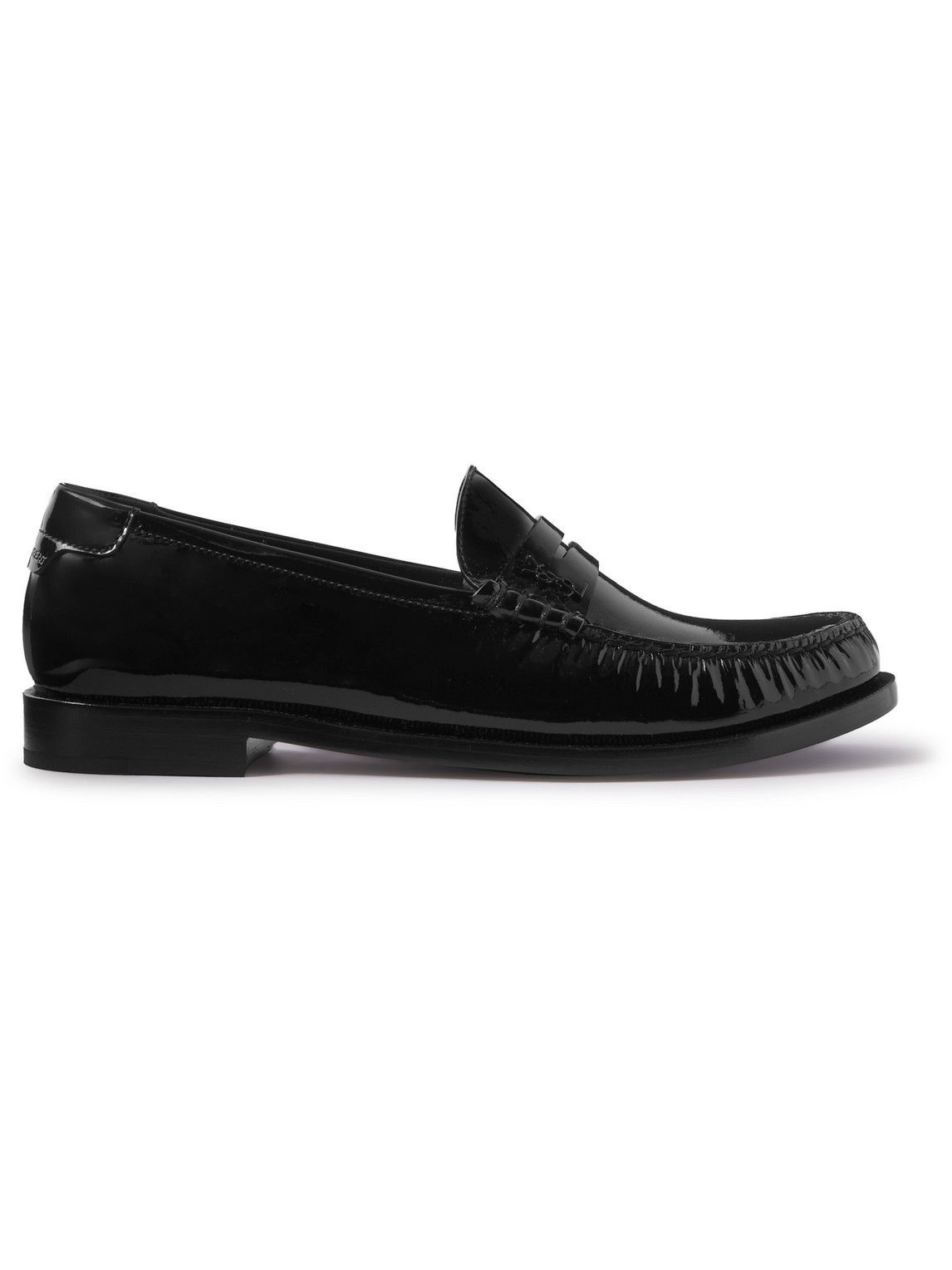 Saint Laurent Black Patent Leather Penny Loafers Patent leather loafers - YSL - Men main image 3