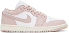 Nike Jordan Pink & White Air Jordan 1 Low Sneakers