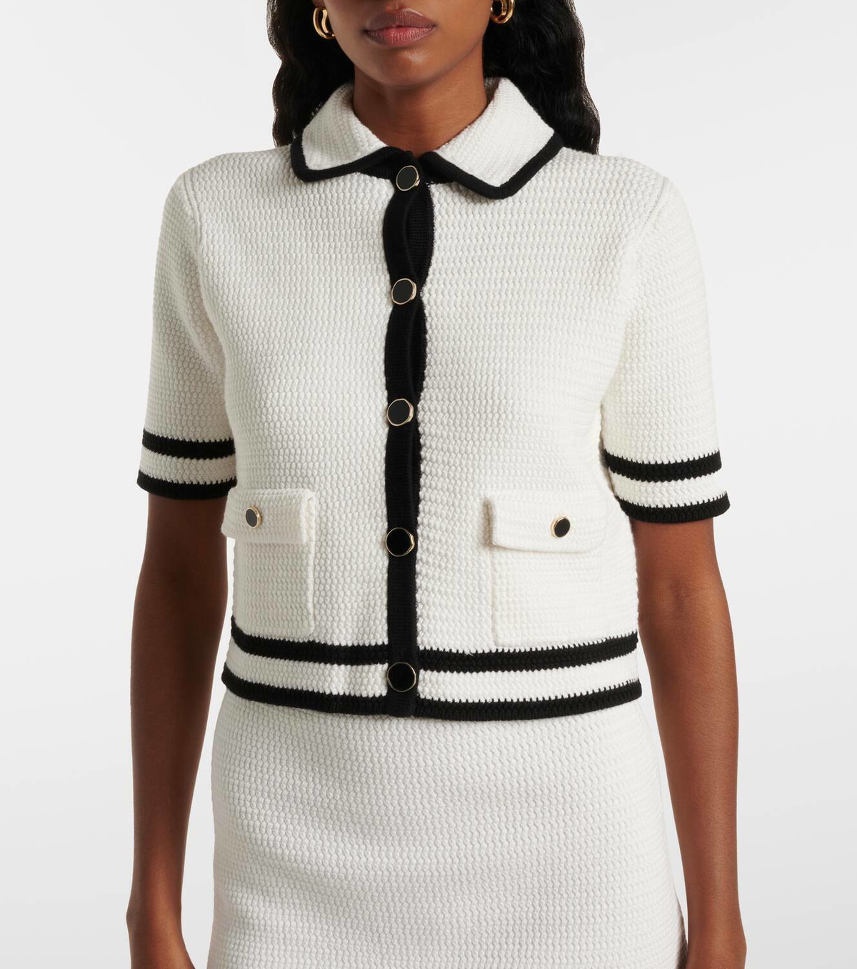 Nina Ricci Cotton-blend tweed cardigan