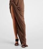 Rick Owens Twist draped maxi skirt