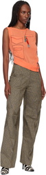 Kiko Kostadinov Orange Kreiner Knit Tank Top