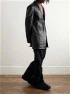 Rick Owens - Oiled-Leather Blazer - Black