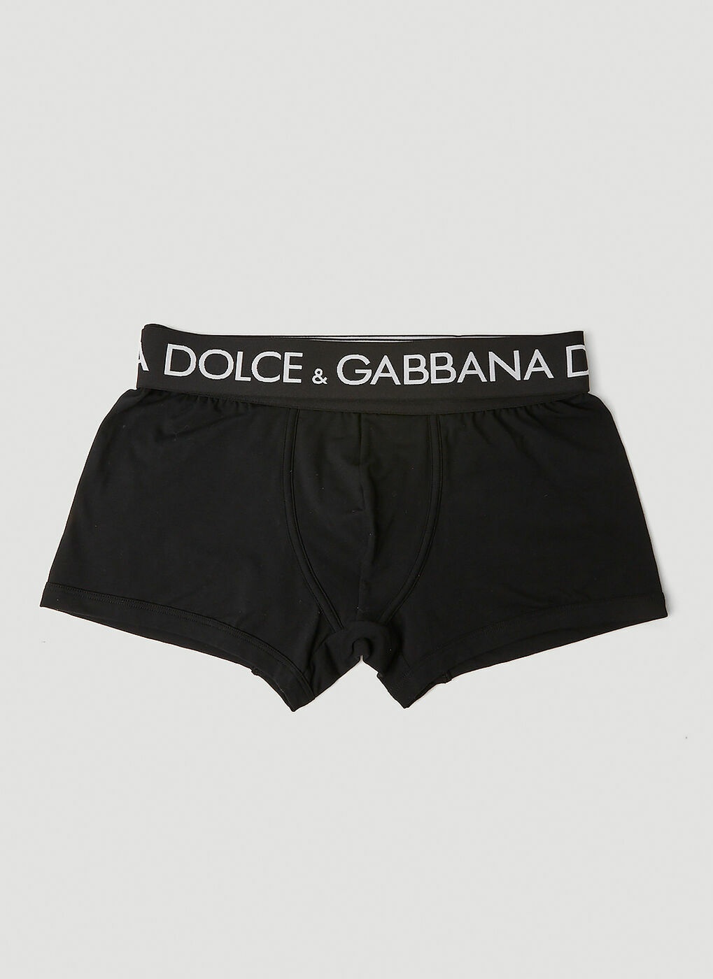 Dolce & Gabbana - Logo Waistband Boxer Briefs in Black Dolce & Gabbana