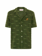MC2 Saint Barth Man Military Green Terry Shirt Riviera
