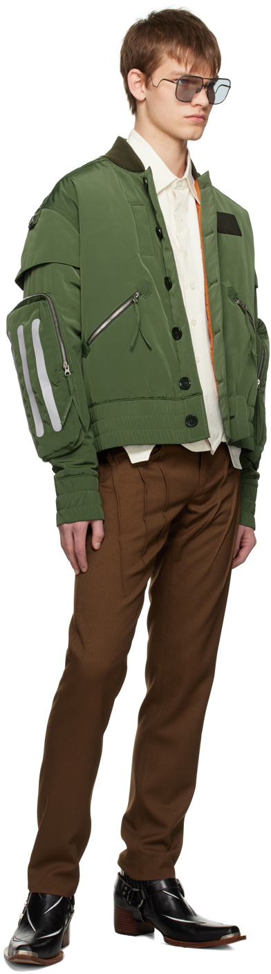 Juntae Kim Khaki Flight Bomber Jacket