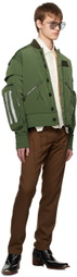 Juntae Kim Khaki Flight Bomber Jacket