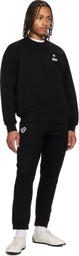 AAPE by A Bathing Ape Black Logo Patch Sweatpants