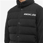 Moncler Grenoble Men's Padded Zip Through Cardigan in Black