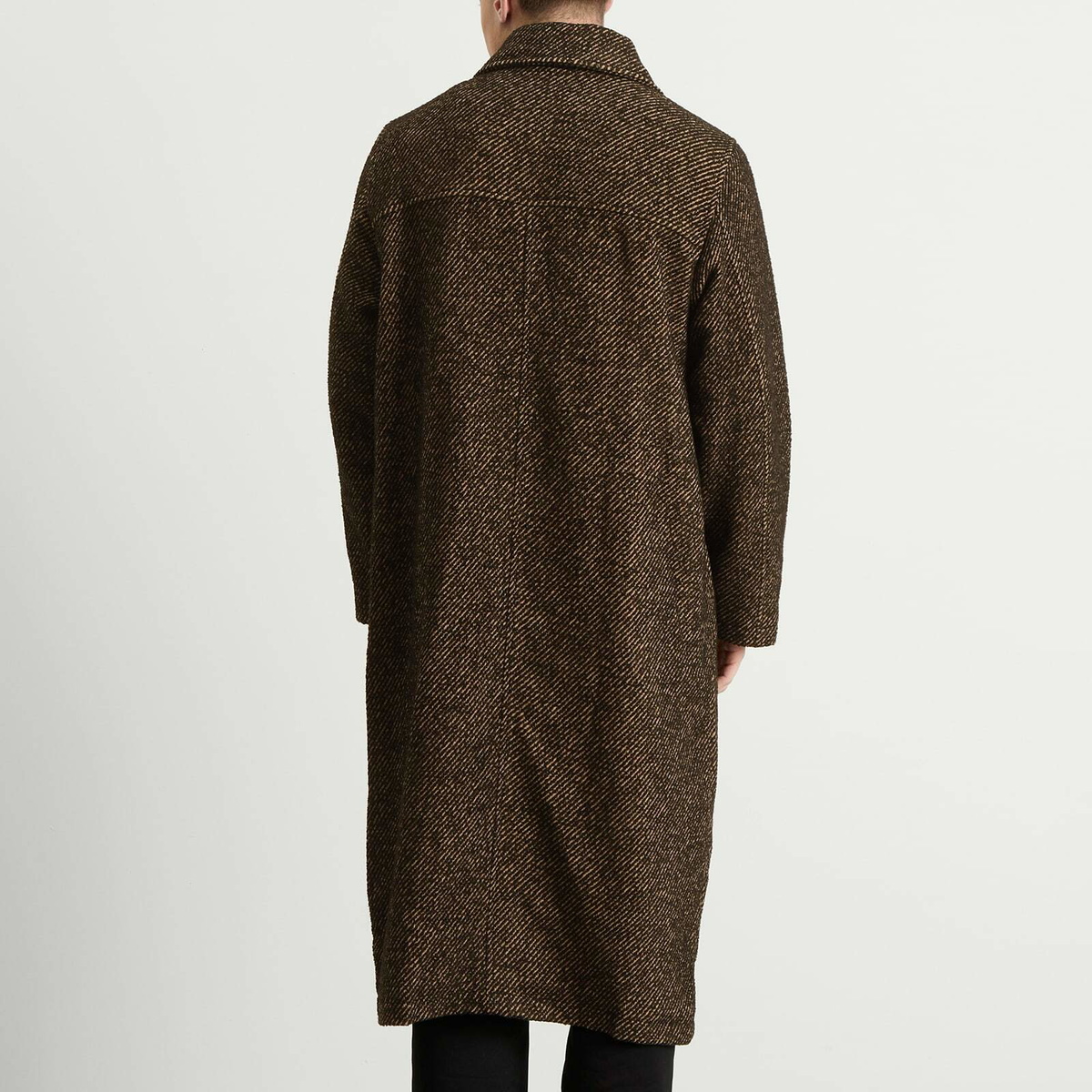Percival Men's Nevada Minnesota Wool Overcoat in Oak