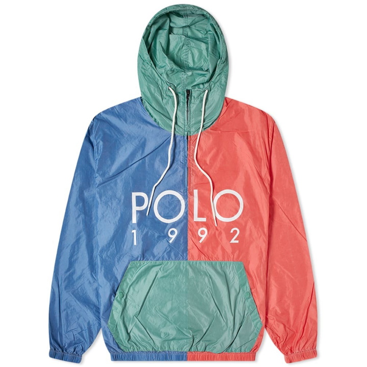 Photo: Polo Ralph Lauren Polo 1992 Panelled Hooded Windbreaker