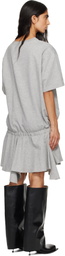FIDAN NOVRUZOVA Gray Rhea T-Shirt Minidress