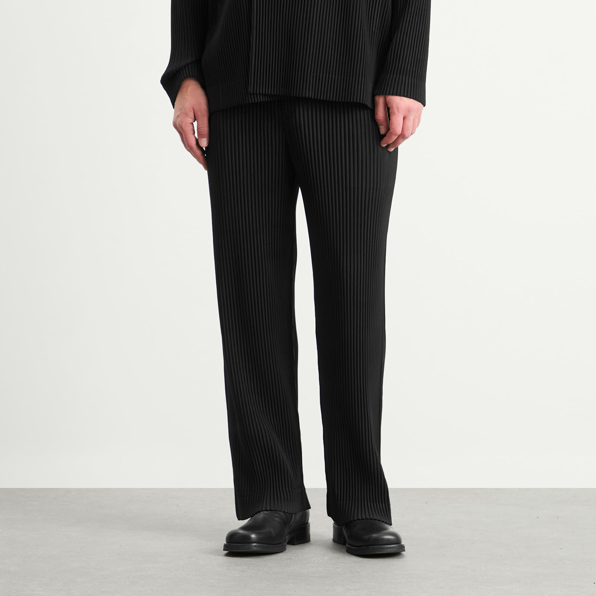 ISSEY MIYAKE HOMME PLISSE ワイドスラックス ISSEY MIYAKE HOMME PLISSE プリーツ ワイドパンツ