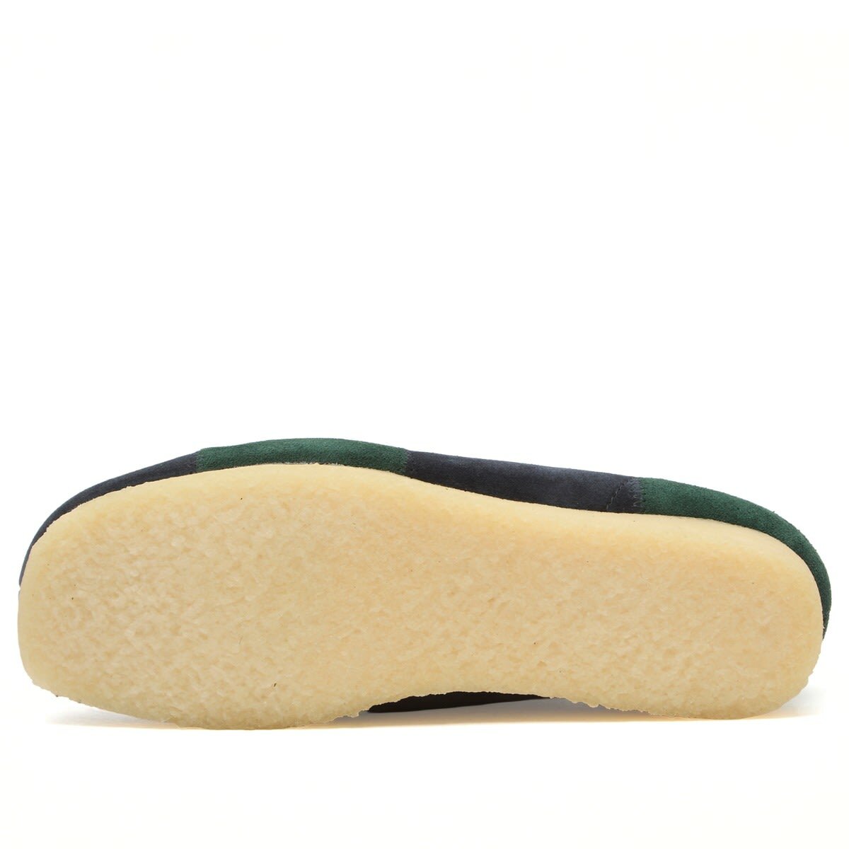 Clarks Originals Men's Patchwork Wallabee in Blue/Greenstripe