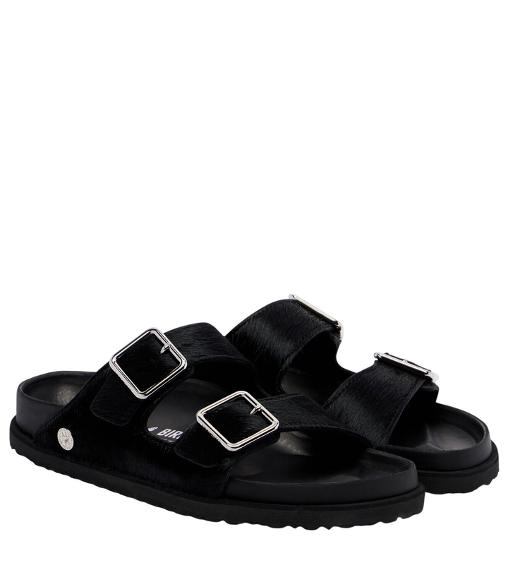Photo: Birkenstock 1774 Arizona calf hair slides