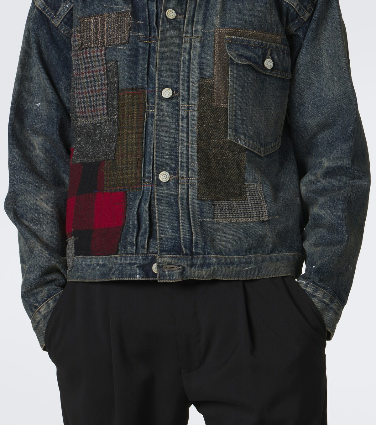 Junya Watanabe Patchwork denim jacket