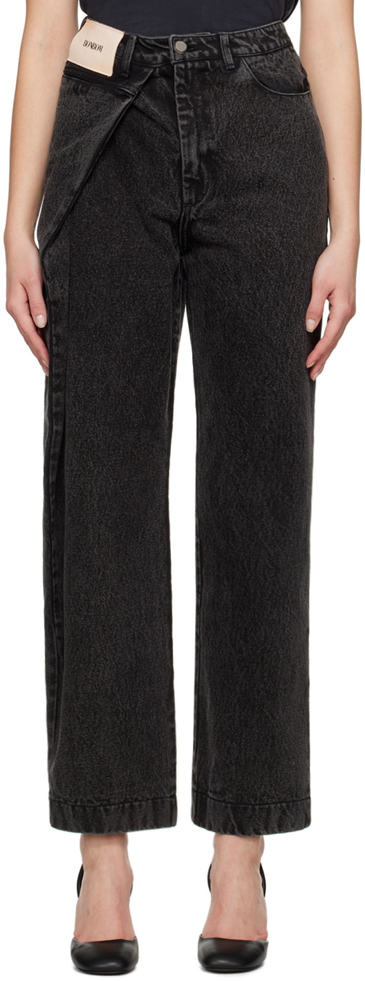 BONBOM Black Tuck Jeans