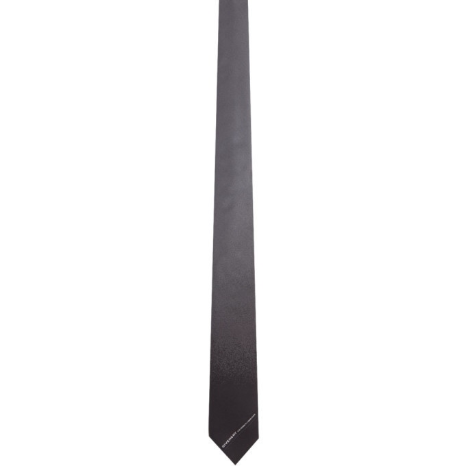 Photo: Givenchy Grey and Black Degrade Stripe Blade Tie