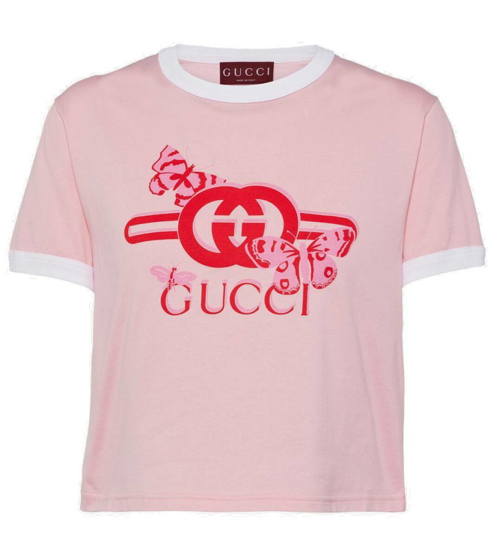 Photo: Gucci Interlocking G cotton jersey T-shirt