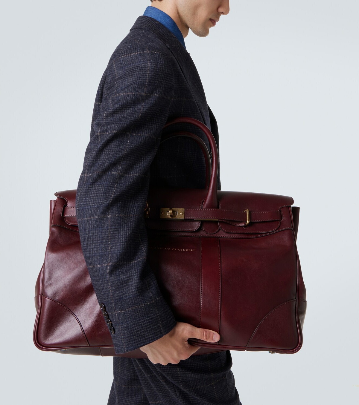 Brunello Cucinelli Leather duffel bag