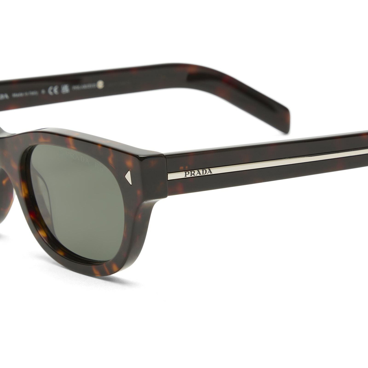 Prada Eyewear C09S Sunglasses in Havana/Green Polar 