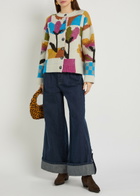 Free People Tulip Whirl Cotton-blend Cardigan Multicoloured