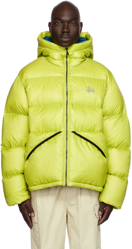 Photo: Stüssy Green Embroidered Down Jacket
