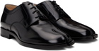 Maison Margiela Black Tabi Lace-Up Derbys