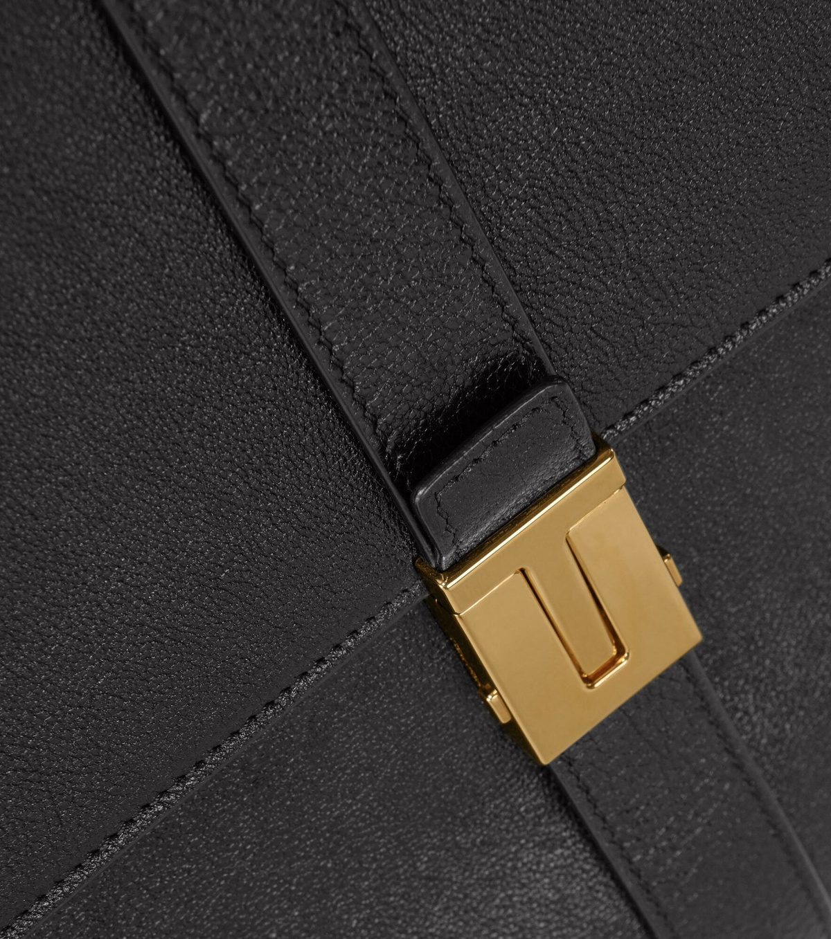 Tom Ford - Grained leather T clasp briefcase