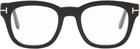 TOM FORD Black Blue Block Soft Square Blue Light Optical Glasses
