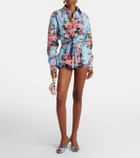 Dolce&Gabbana Floral cotton poplin shorts
