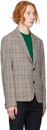 PS by Paul Smith Grey Check Unlined Blazer
