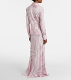 Pucci Iride satin jersey maxi skirt