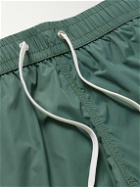 Hartford - Straight-Leg Mid-Length Recycled Swim Shorts - Green